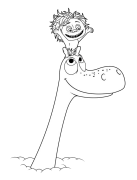 Die goeie dinosourus Online Coloring